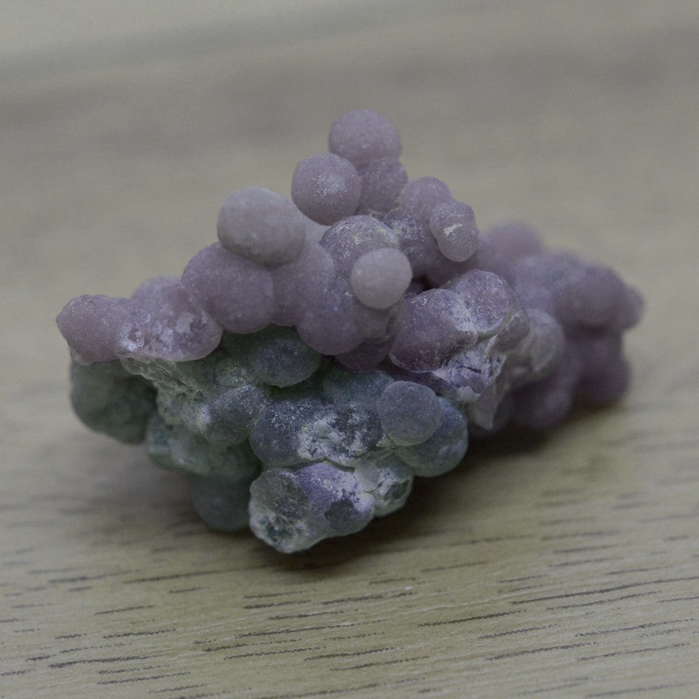 Agate grappe de raisin violette et verte d'Indonésie 13g