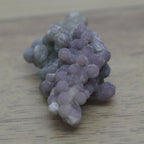 Calcédoine agate grappe de raisin 15g violette et verte de Sulawesi en Indonésie