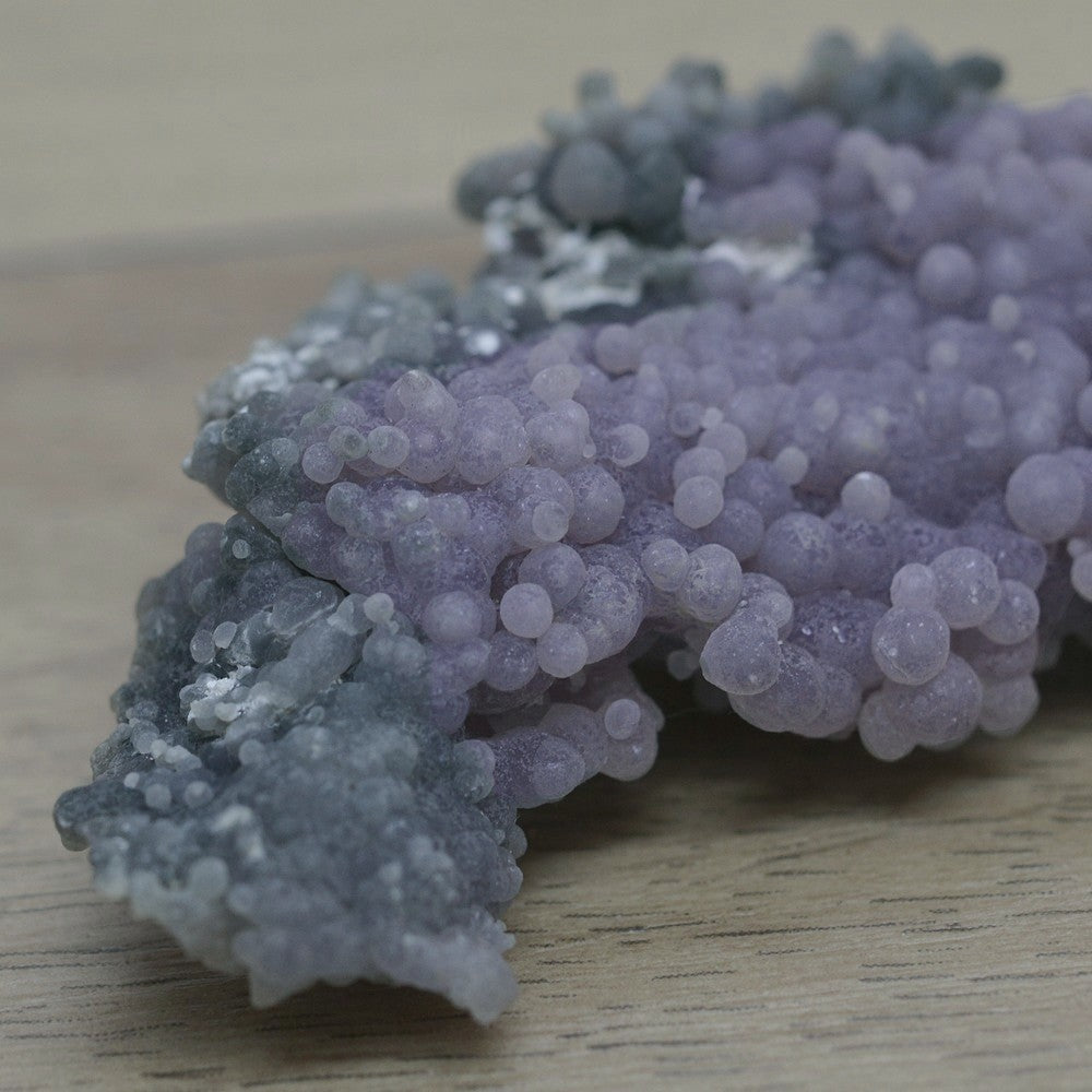 Calcédoine botryoïdale verte et violette 52g