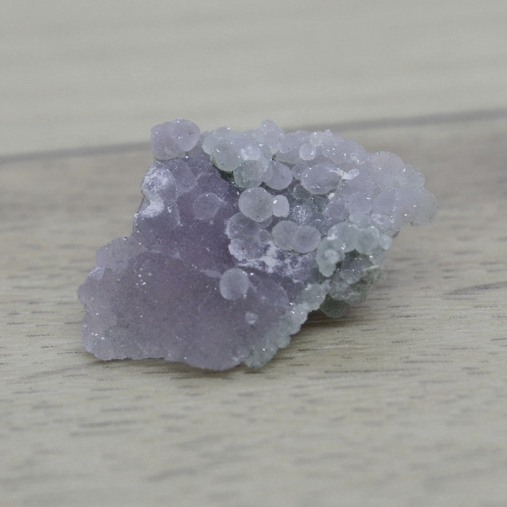 Calcédoine botryoïde gris de lin scintillante 5g