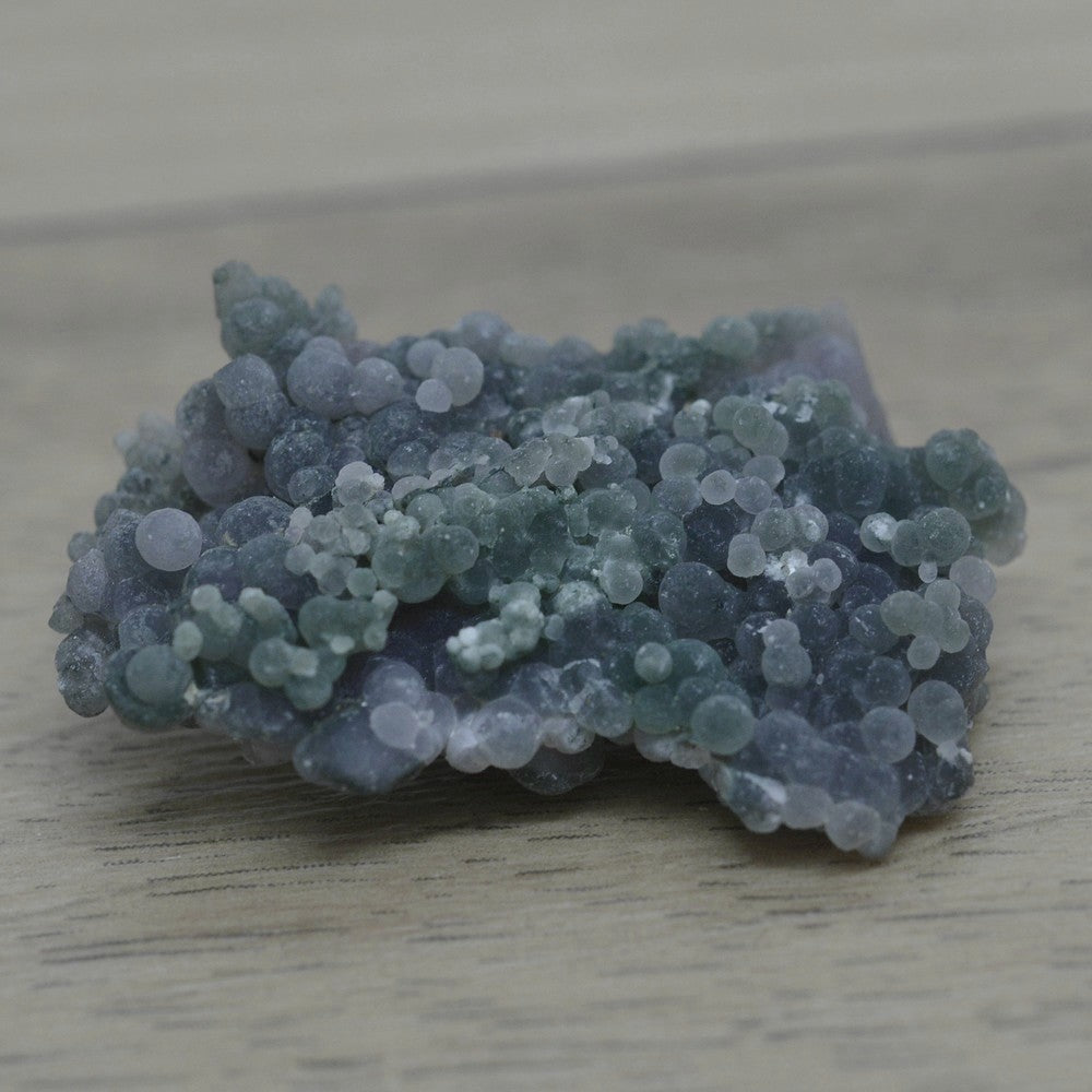 Calcédoine botryoïde verte et violette 12g