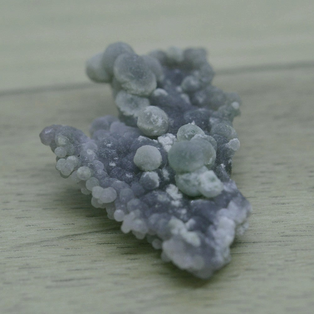 calcédoine botryoïde verte et violette 8g 