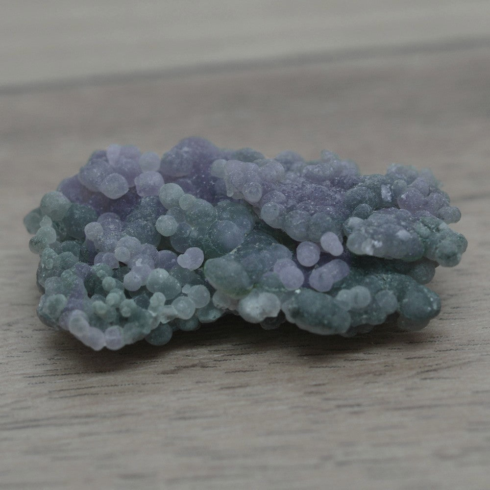 Calcédoine cristalline de quartz violette et verte 12g d'Indonésie