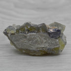 Fluorine jaune et galène sur gangue du Maroc 32g