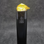 Fluorine jaune orange transparente 12g sous lampe