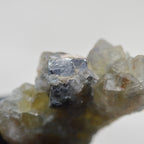 Galène sur cube de fluorite jaune de 30g