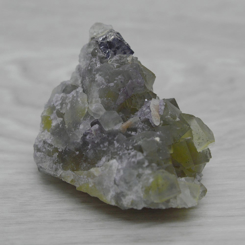 Galène sur fluorine jaune à inclusions 52g