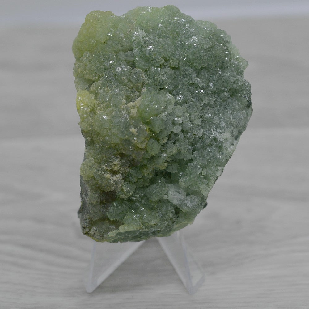 Prehnite brute cristallisée jaune et verte du Maroc 161g