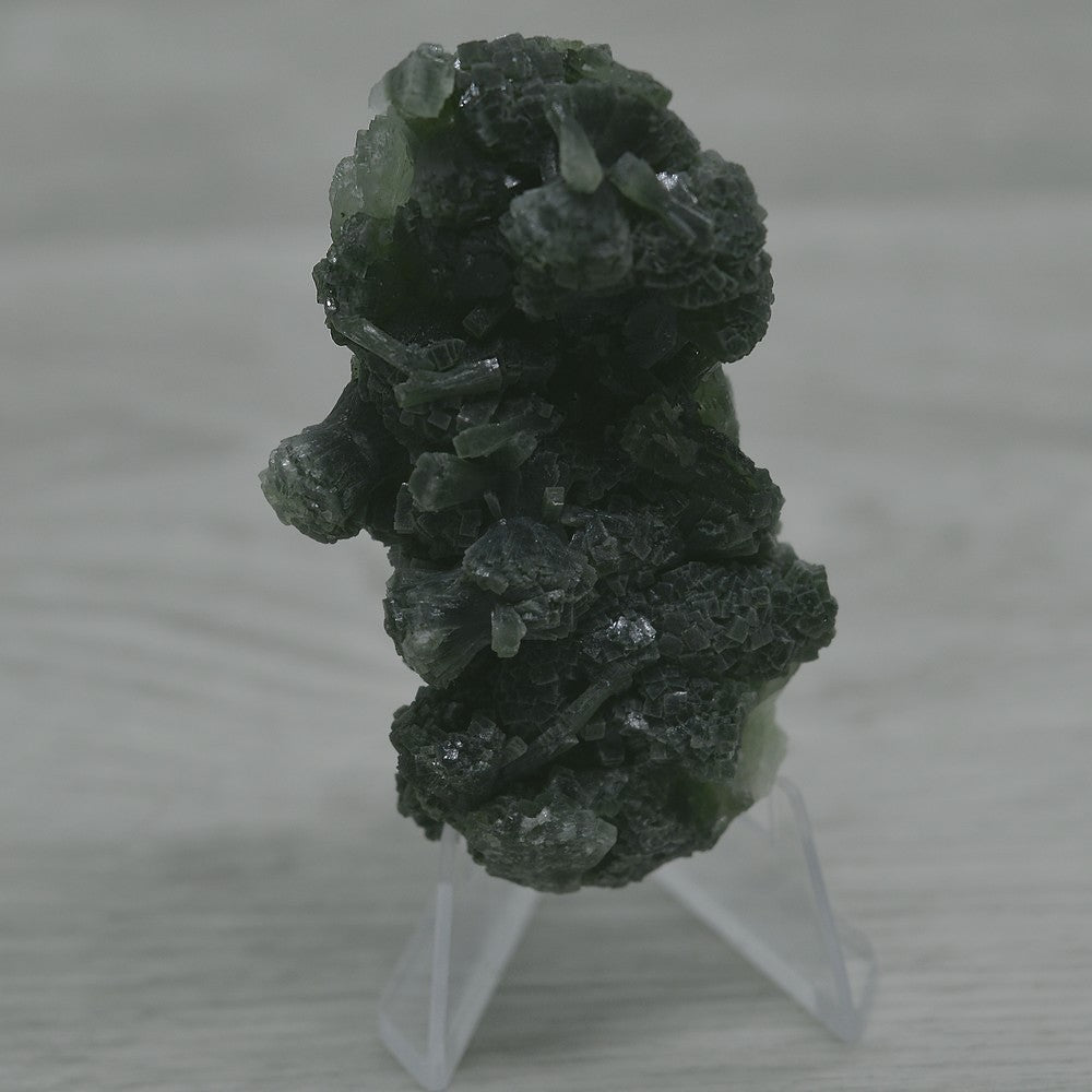 Prehnite verte 67g sur son présentoir