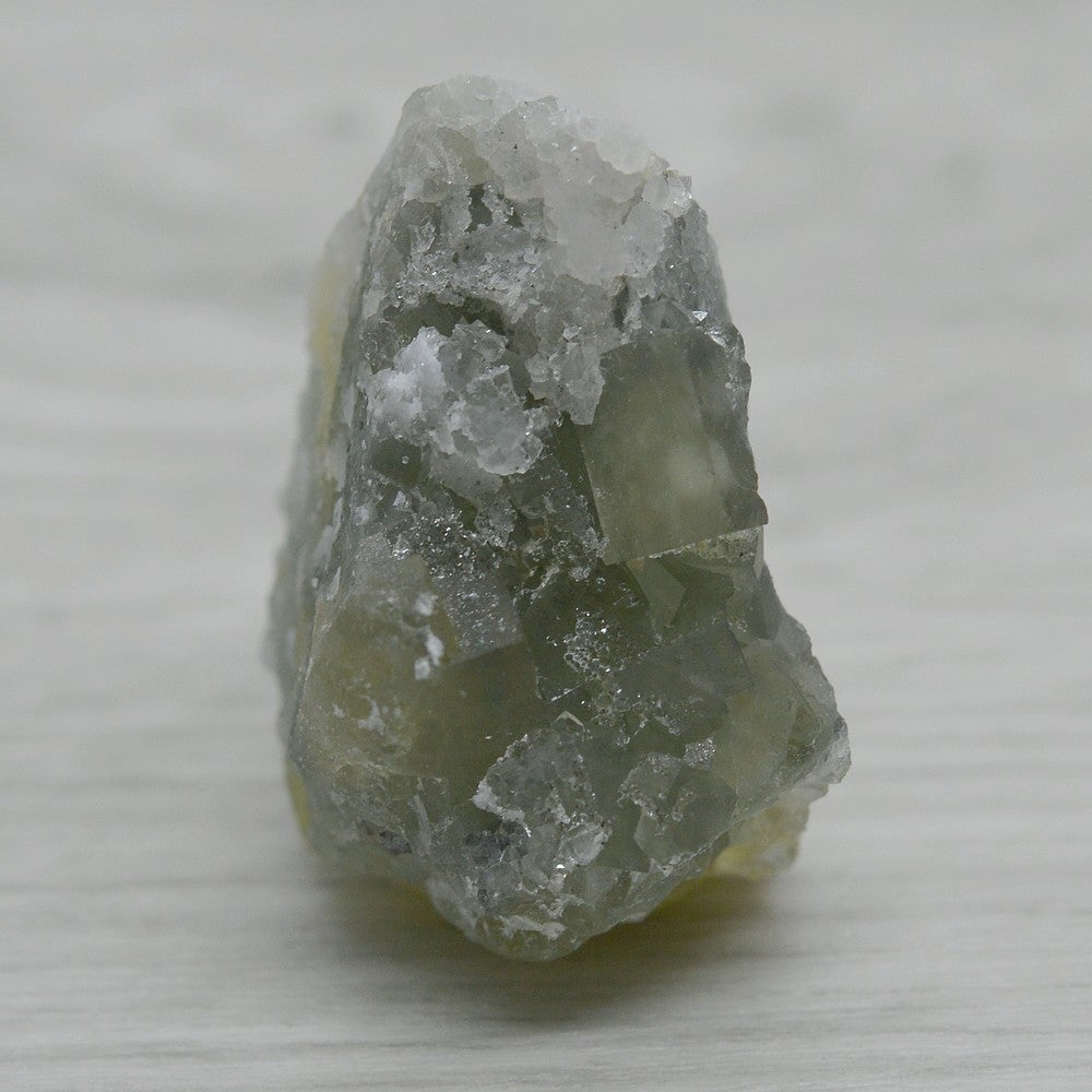 Quartz sur fluorite jaune verdâtre marocaine de 37g